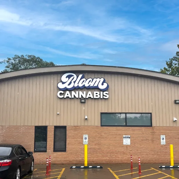 Bloom Cannabis dispensary storefront in Akron, Ohio