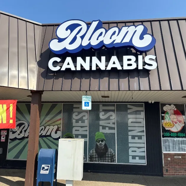 Bloom Cannabis dispensary storefront in Massillon, Ohio