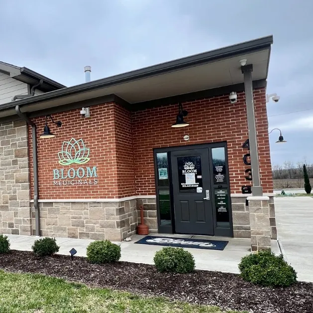 Bloom dispensary entrance in Seven Mile, Ohio