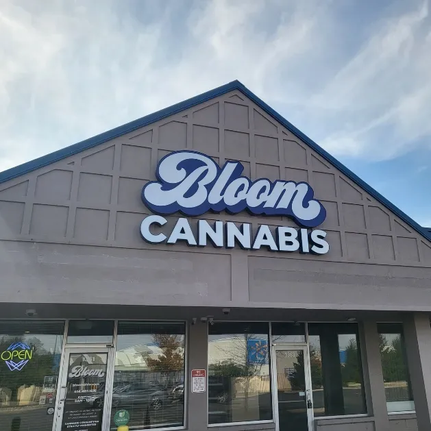 Bloom Cannabis dispensary storefront on Georgesville Road in West Columbus, Ohio